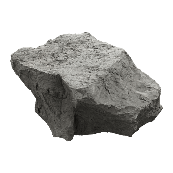 Cool Toned Jagged Pointy Large Rock Boulder Modell
