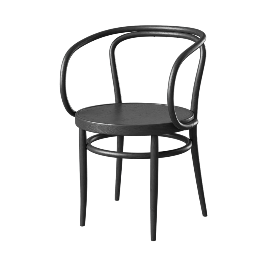 Replica Thonet 209 Chair Model, Black