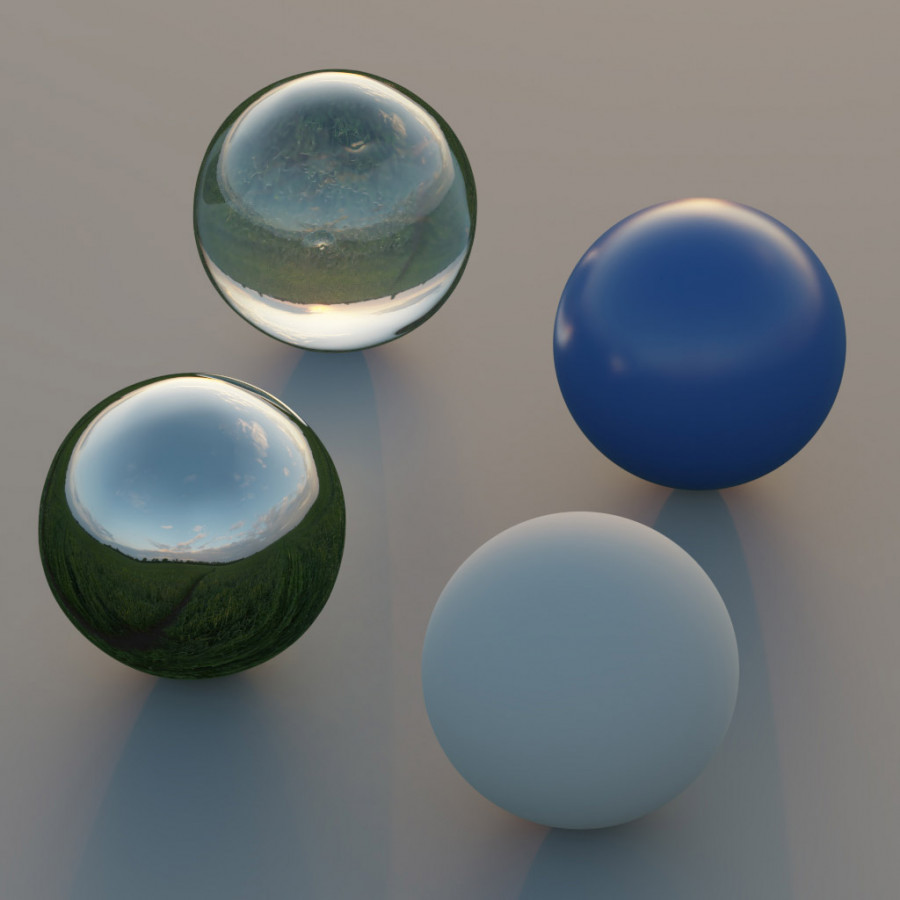 Felhős horizont Naplemente mező Szabadtéri égbolt HDRI