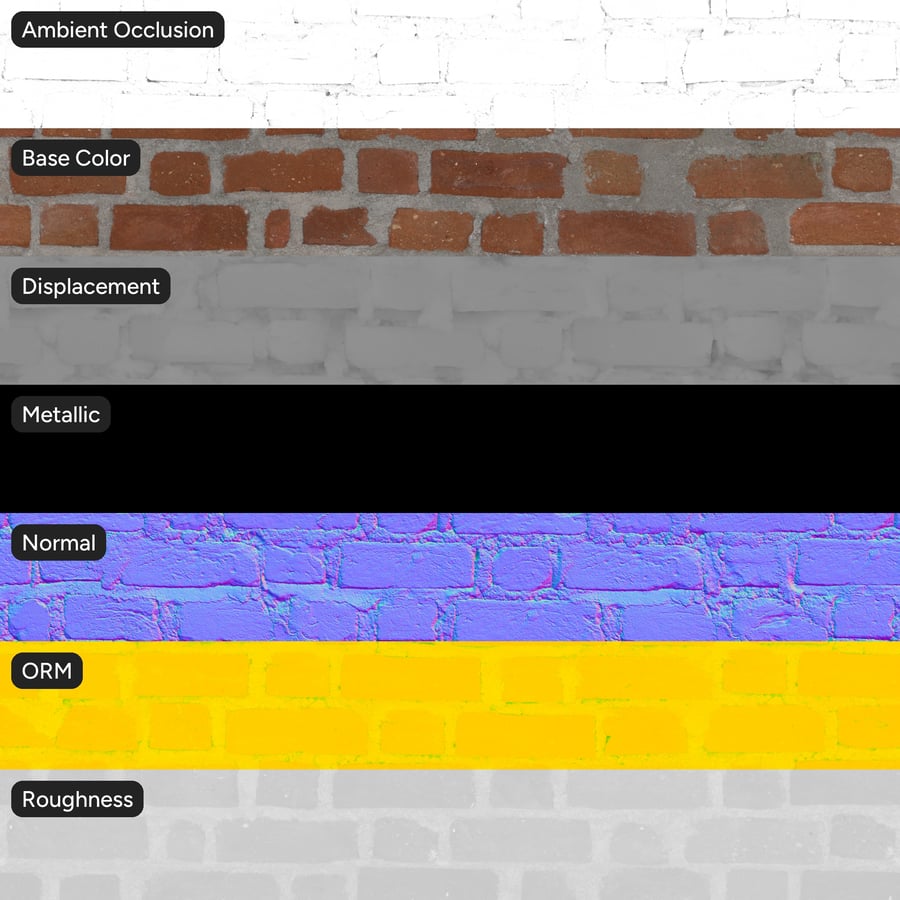Old Thick Mortar Running Bond Brick Wall Texture, Red