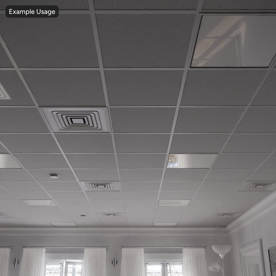 Modular Acoustic Drop Ceiling Tile Texture, White