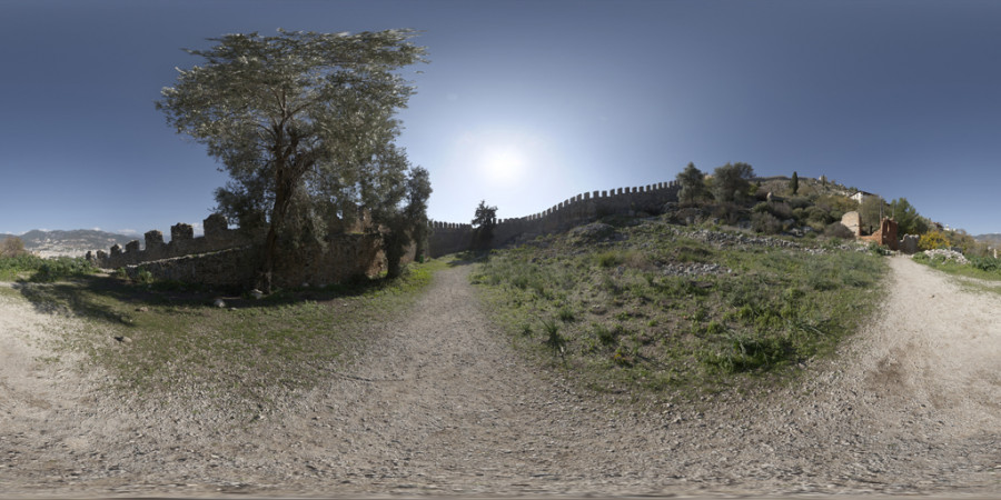 Clear Afternoon Alanya Castle Outdoor Sky HDRI