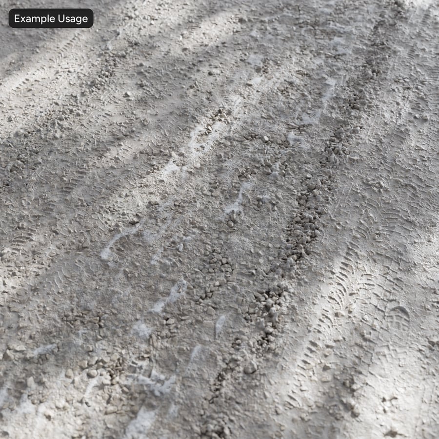 Piszkos havas út textúra