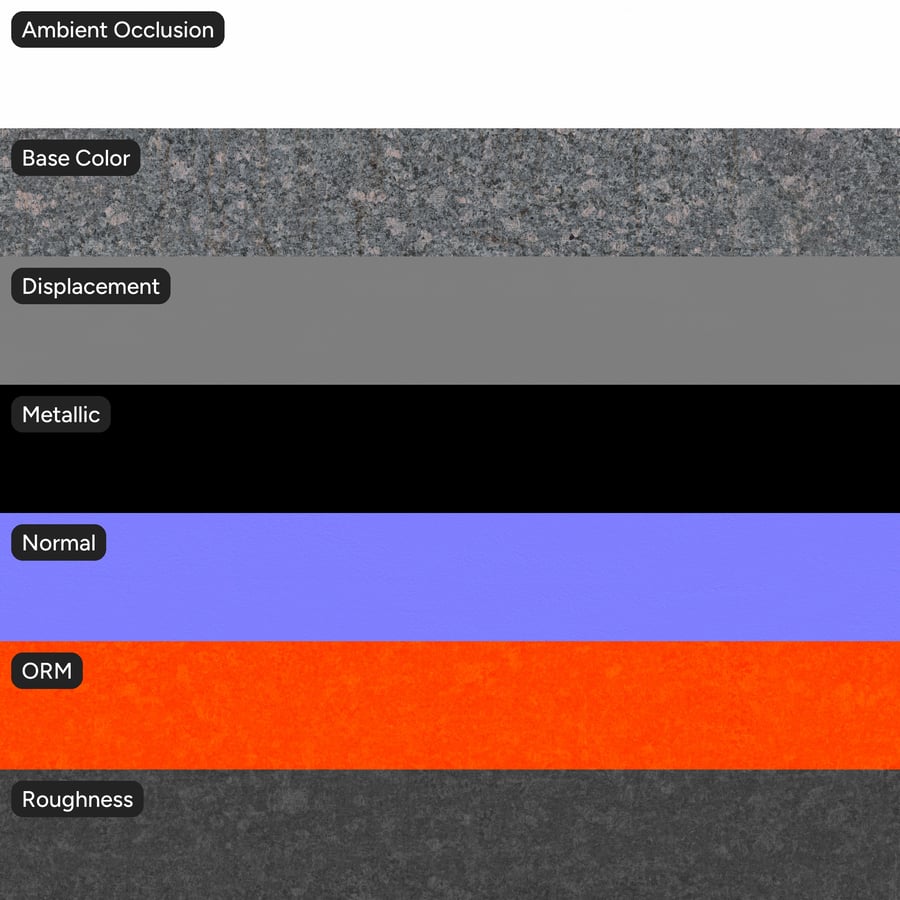 Polierte Granitsteinplatte Textur, Grau