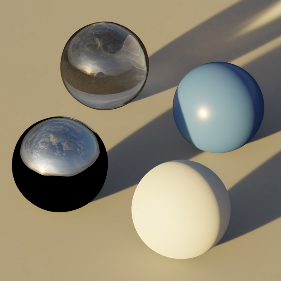 Licht bewolkte zonsondergang buitenlucht HDRI