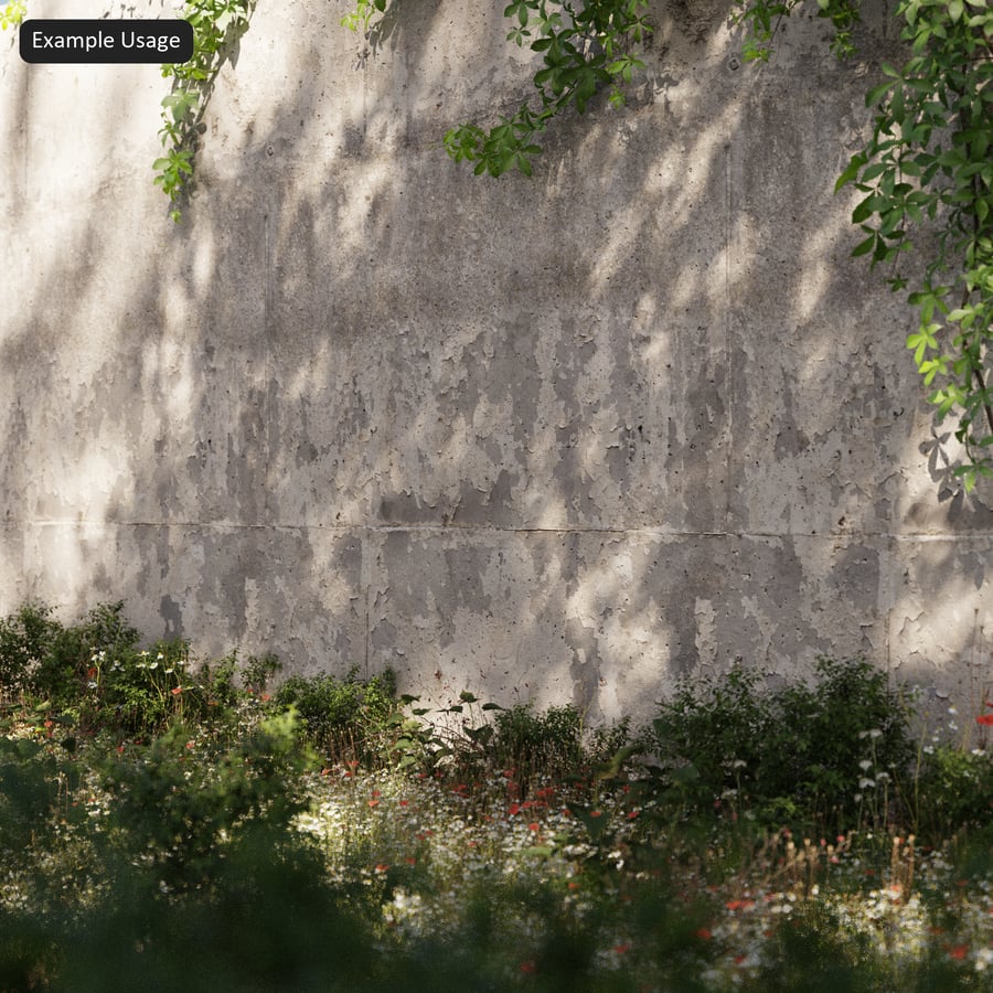Spalled Concrete Wall Texture