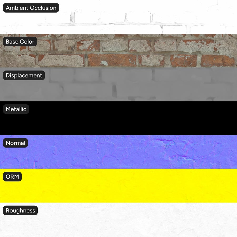 벽돌 벽 텍스처에 오래된 석고