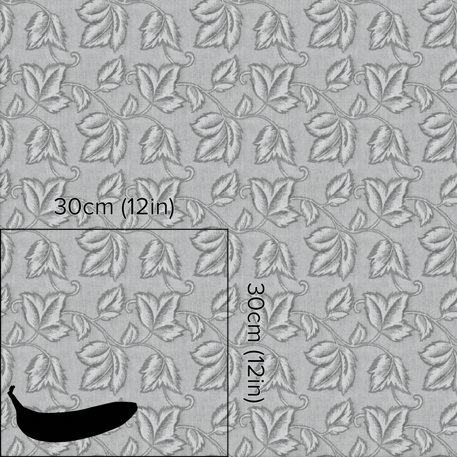 Macon Silver Fabric Texture, Grey