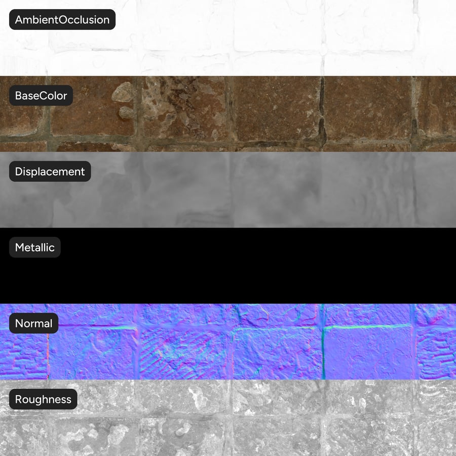 Ancient Square Stone Tile Texture
