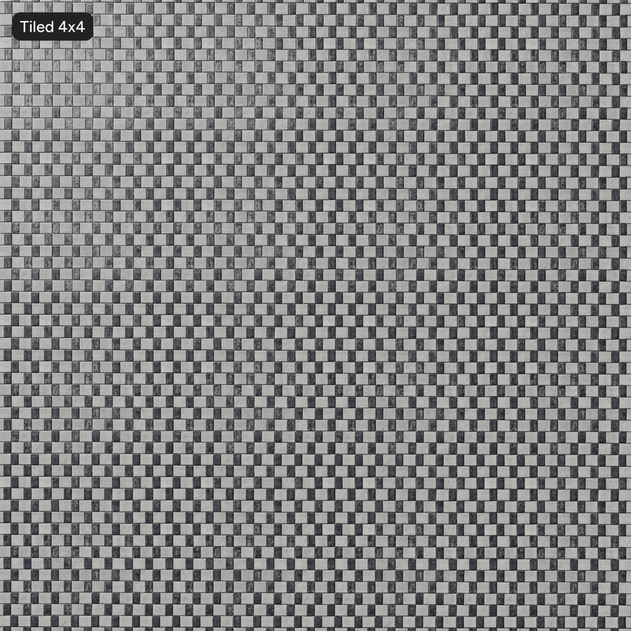 Texture de carreaux mats usés, damier