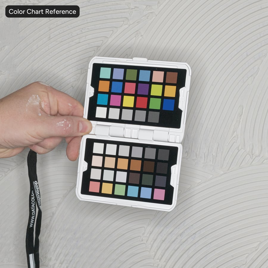 Gips wandbekleding met waaierpatroon, wit