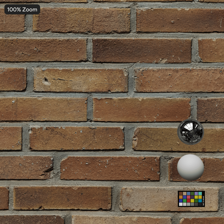 Gammal lång tegelväggstruktur, beige