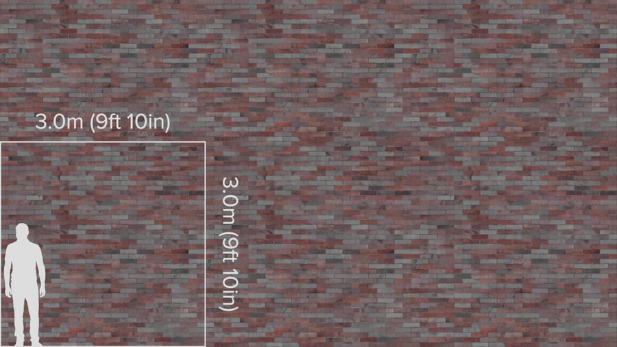 Multi Standard Bond Brick Texture, Red