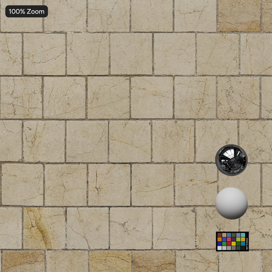 Square Limestone Tile Sidewalk Texture