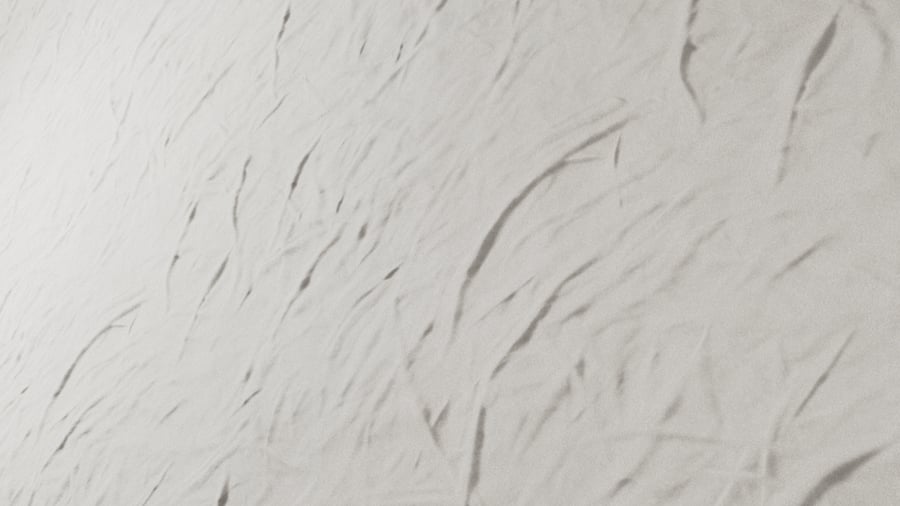 Textura de tecido liso enrugado, branco