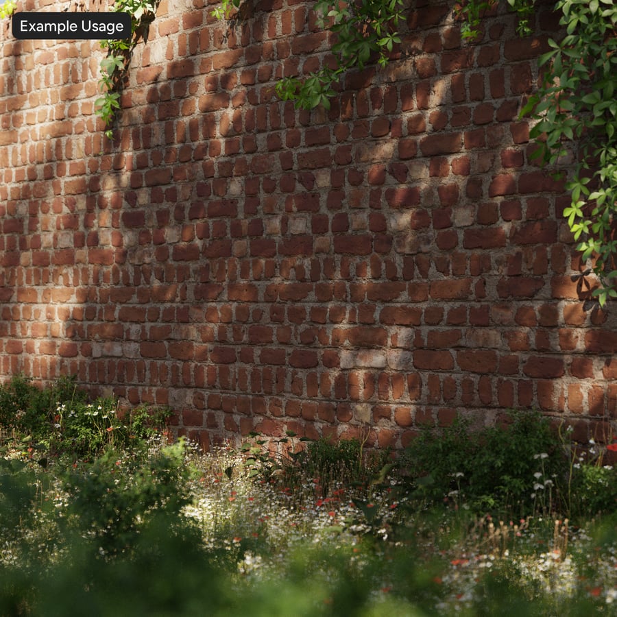 Texture tường gạch Dutch Bond tái chế