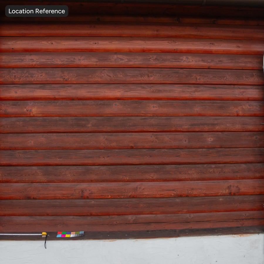 Tekstur Dinding Kayu Gelondongan, Merah