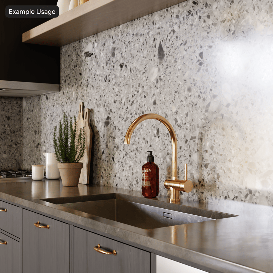 Pettyes kőris Terrazzo textúra, szürke