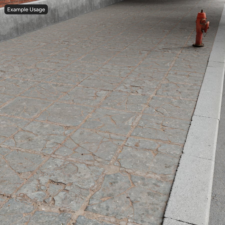 Texture del pavimento in piastrelle di pietra rotte