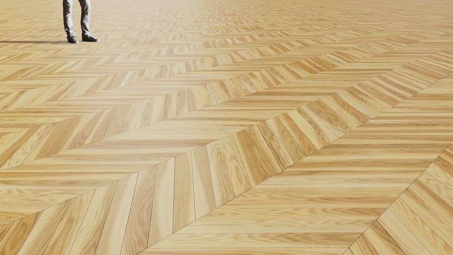 Natural Chevron Pattern Beech Wood Flooring Texture