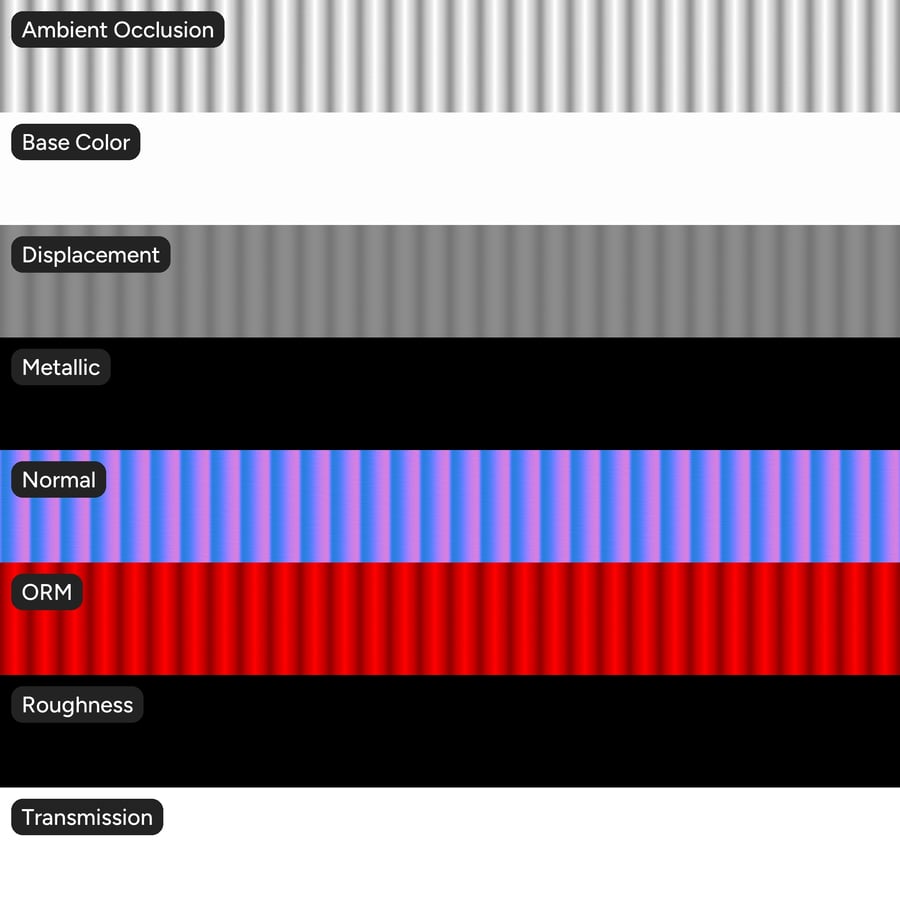 Reeded Glass Texture