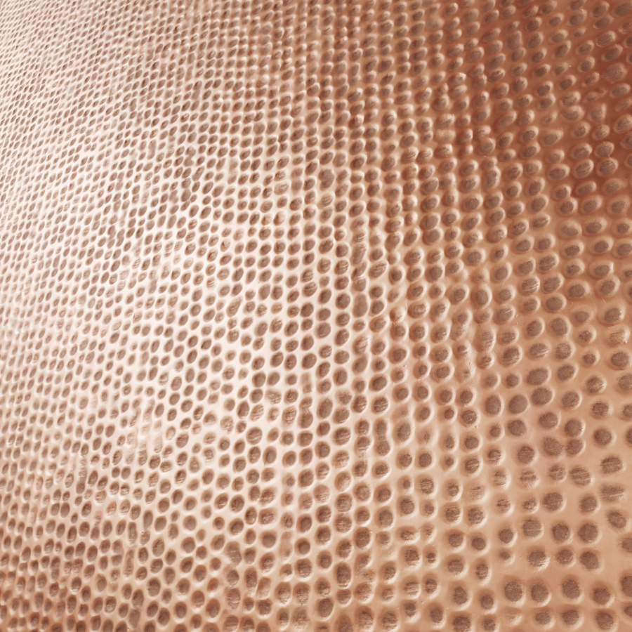 Matte Hammered Copper Metal Texture