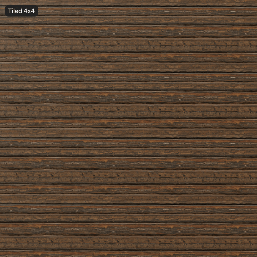 Kết cấu tường gỗ tròn mộc mạc