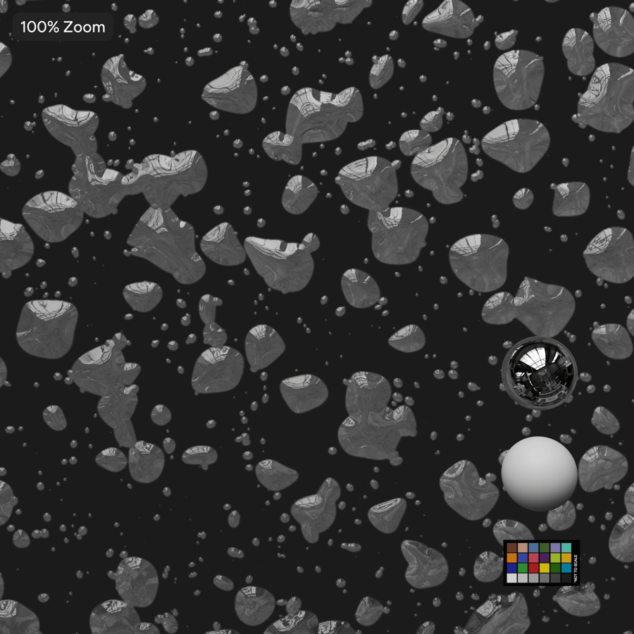Textura de Gotas de Água com Bolhas