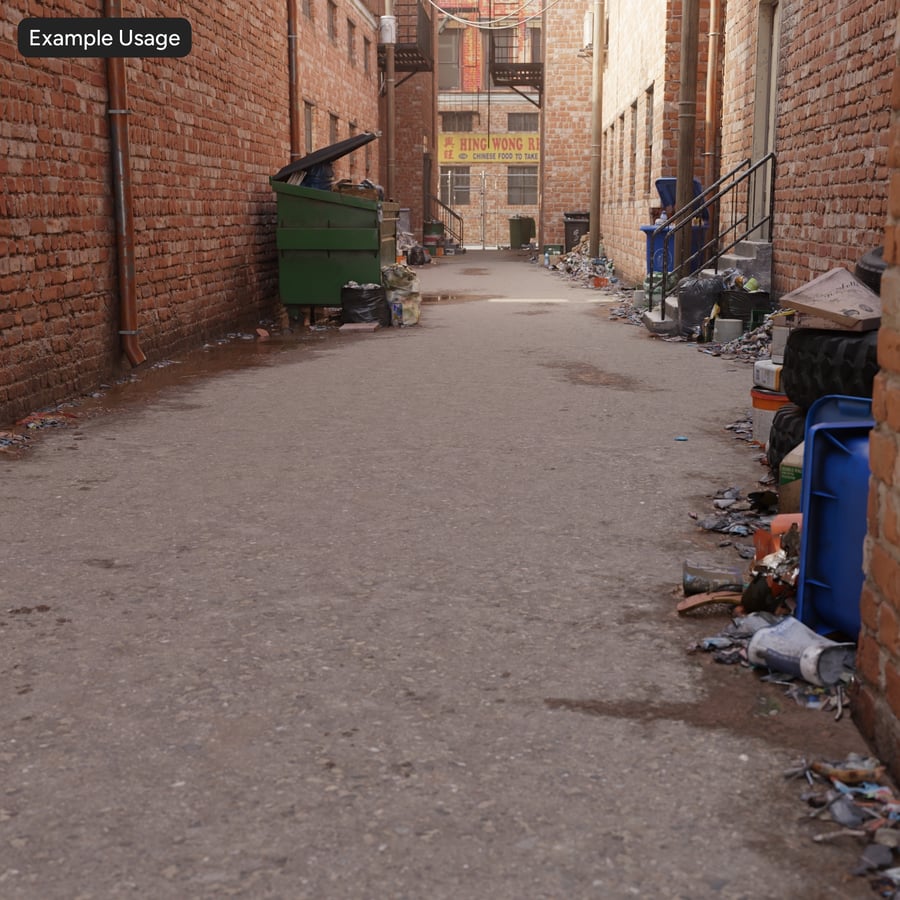 Eroded Aggregate Asphalt Texture