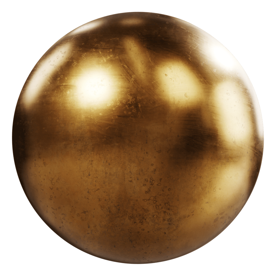 Polished Reclaimed Brass Metal Texture