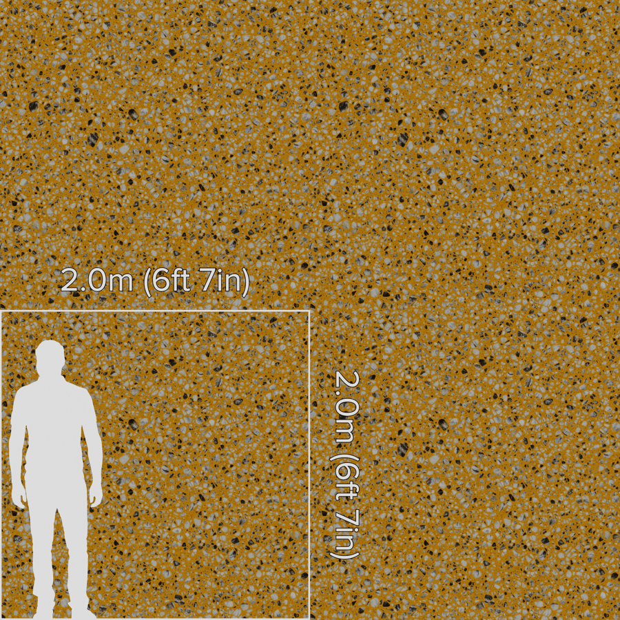 Textura Speckled Omelette Terrazzo, amarelo