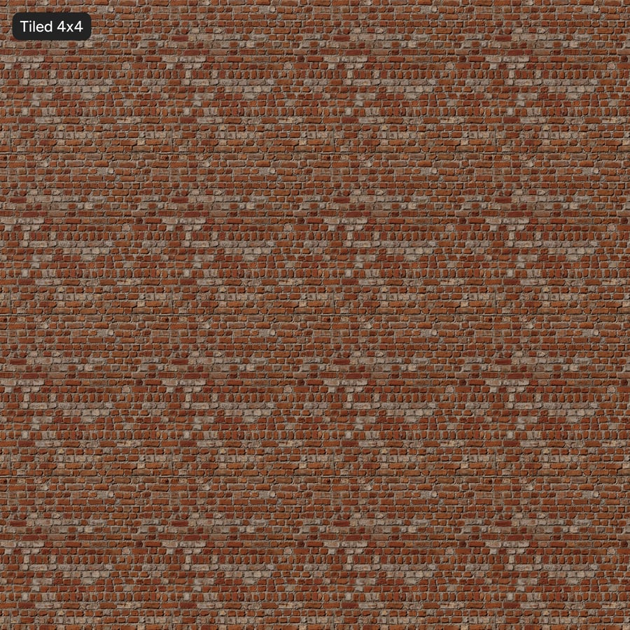 Reclaimed Dutch Bond Brick Wall Texture, Orange