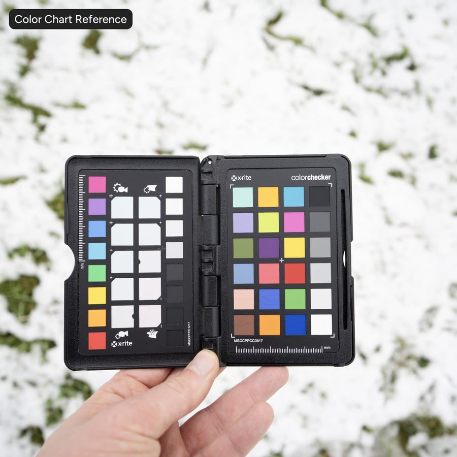 Tjock snö på gräs Textur