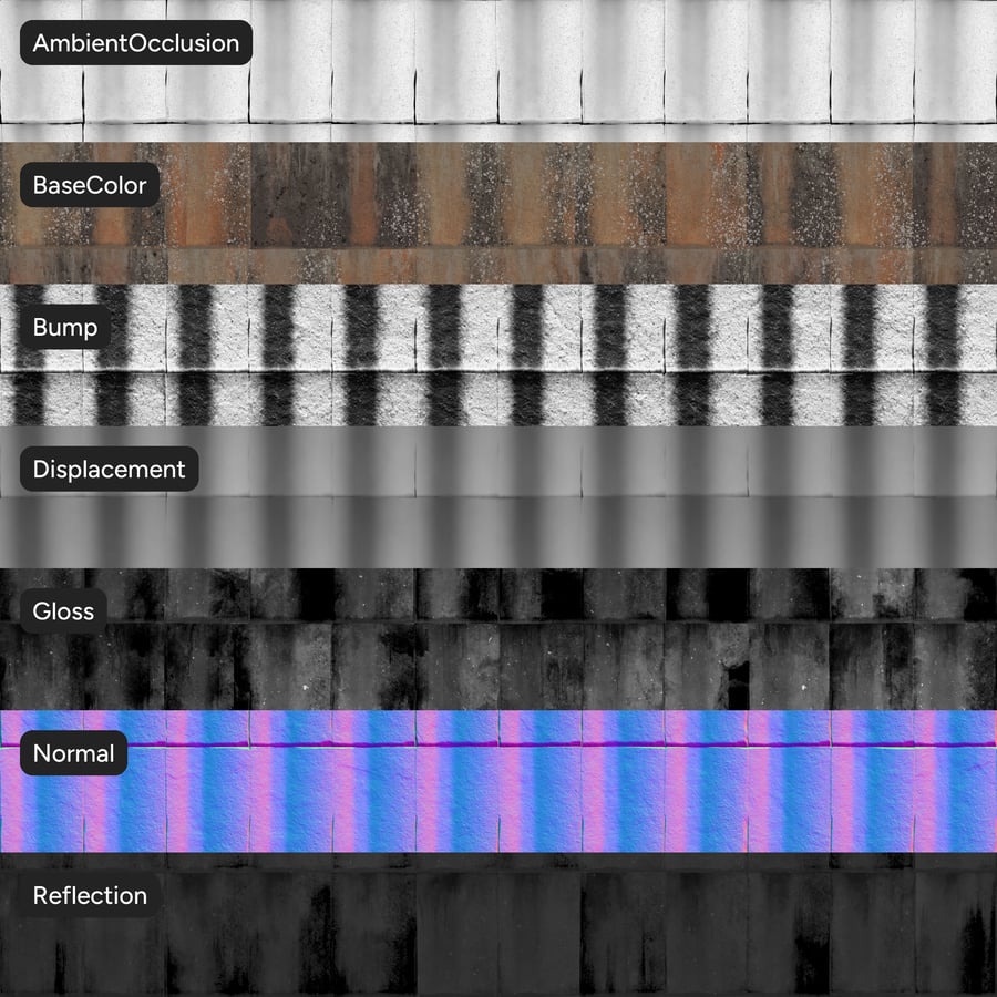 Textura de telhas de cimento envelhecidas, laranja