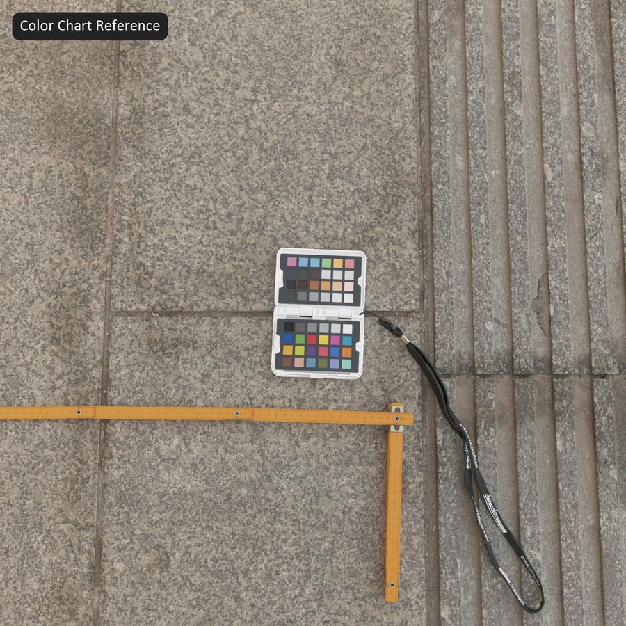 Textuur stoep van versleten granieten tegels