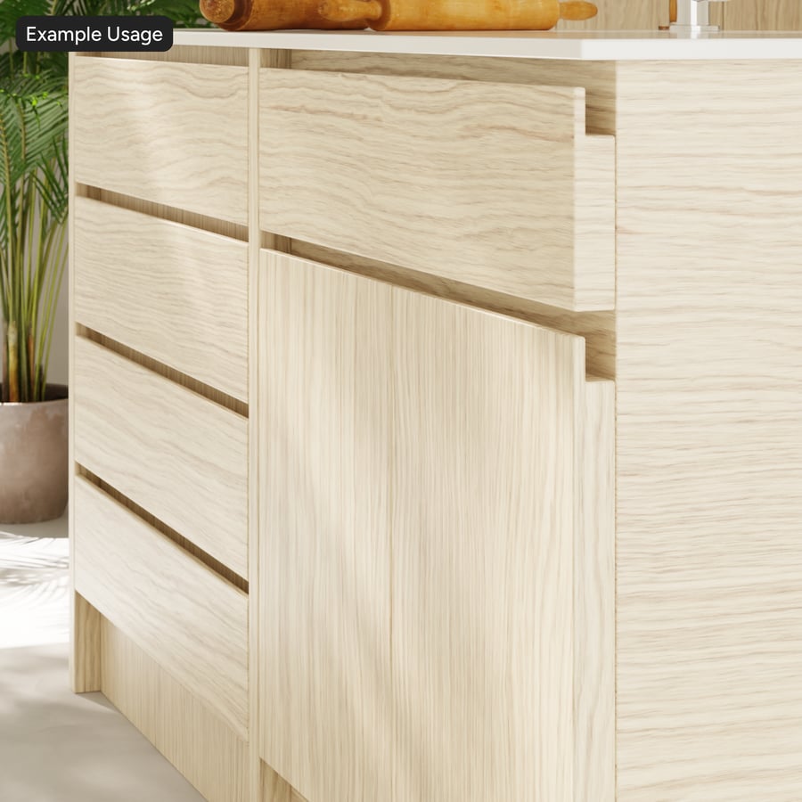 Textura de folheado de carvalho Slip Match, Whitemist