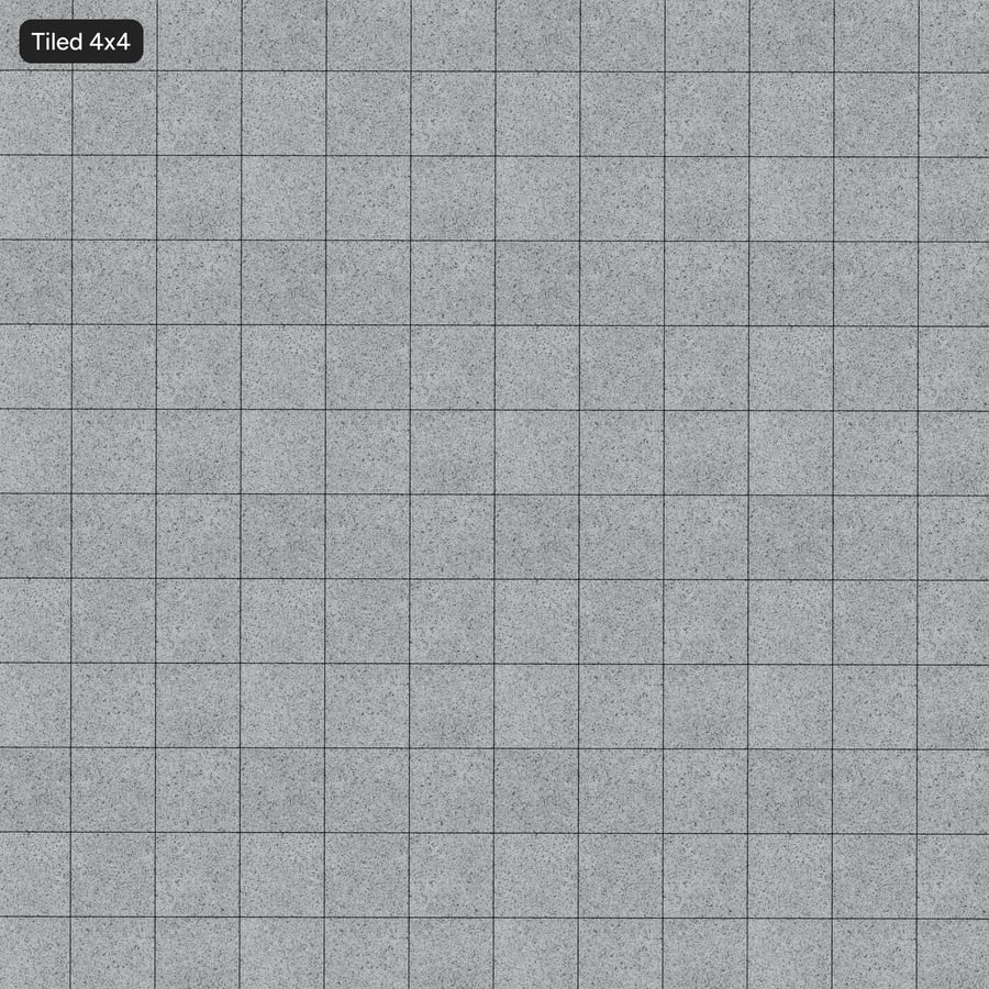 Square Terrazzo Matte Tile Texture, Dark Grey