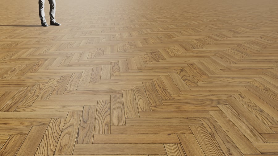 Antique Bronze Herringbone Pattern Oak Wood Flooring Texture