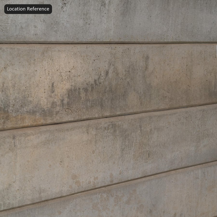 Weathered In Situ Panel Concrete Wall Texture