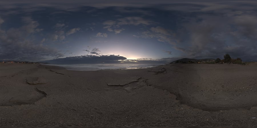 Hdr Outdoor Beach Blue Hour Cloudy 003