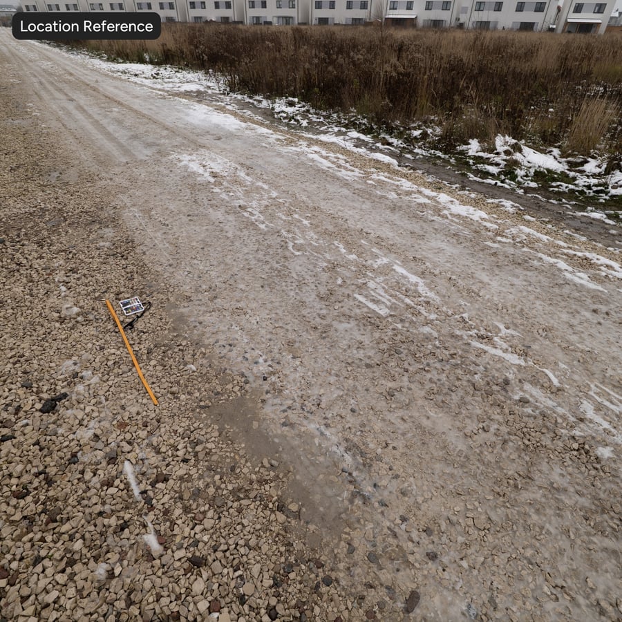 Piszkos havas út textúra