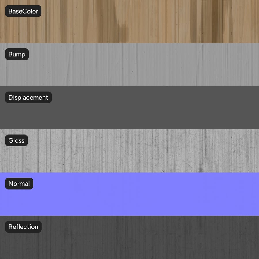 Unwrapped Wicker Texture, Brown Striped