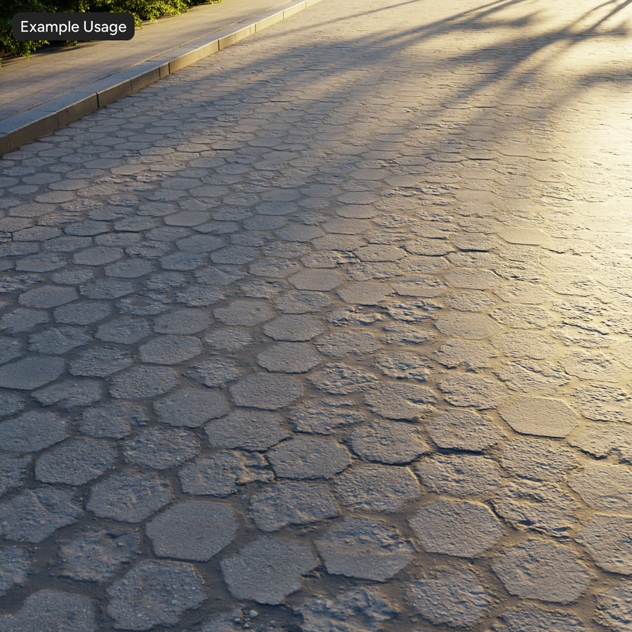 Hexagonal Paver Texture