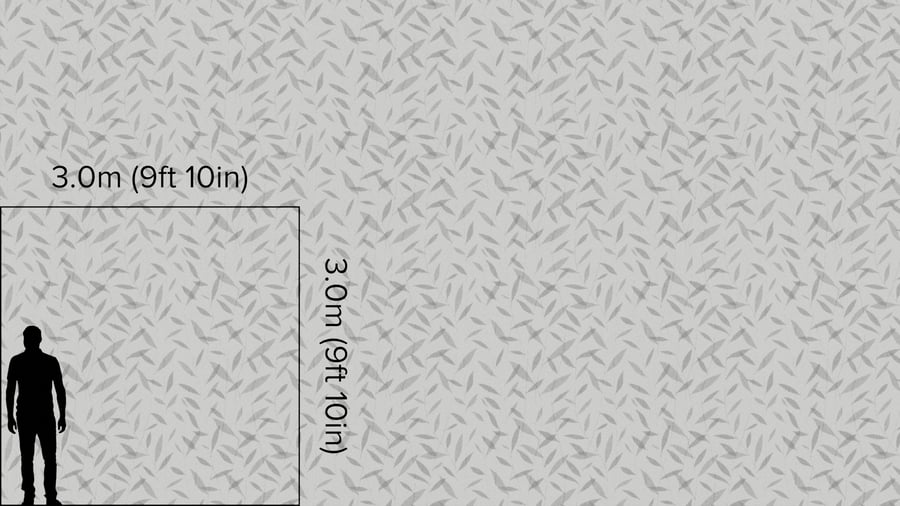 Textura de carpete felpudo com design de folhas da floresta, cinza