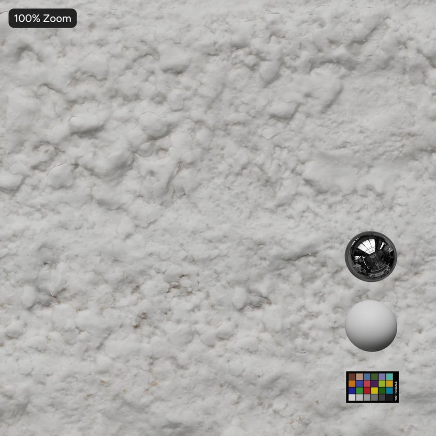 Tire Marks on Snow Texture