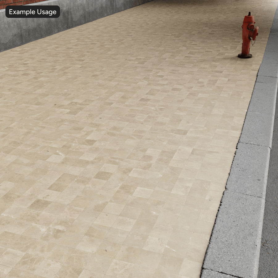 Matte Square Marble Tile Texture