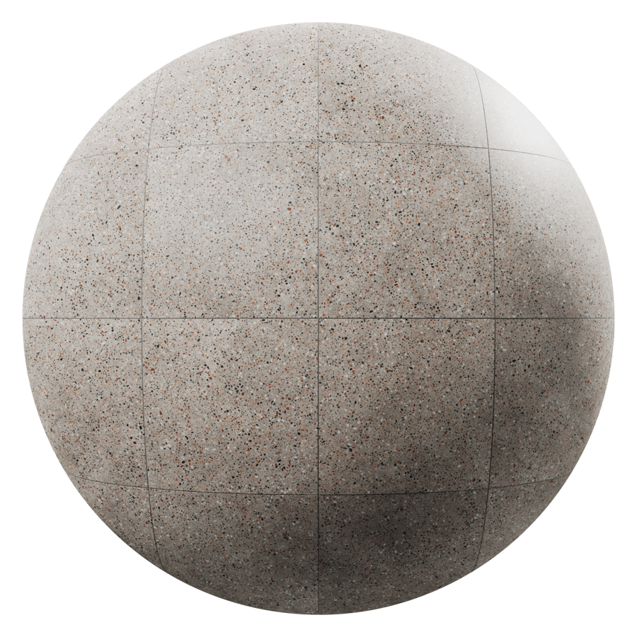 Matte Standard Terrazzo Tile Texture, Beige