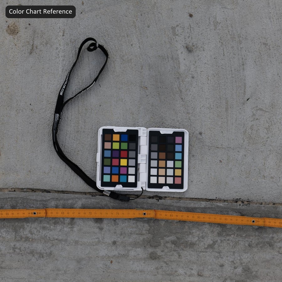 Trama di marciapiede in calcestruzzo scanalato, blu