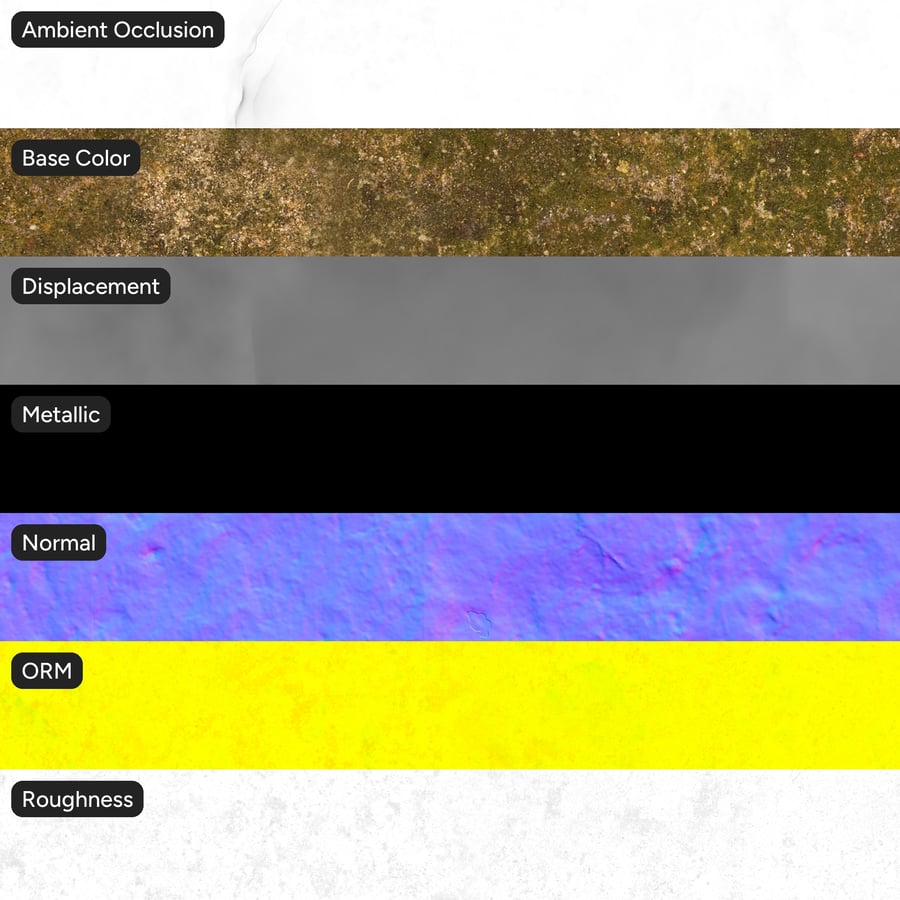 Texture roccia scoscesa e muschiosa