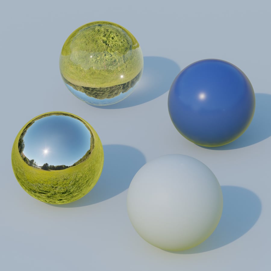 맑은 오후의 야외 하늘 HDRI